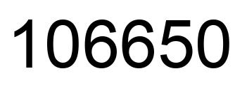 Número 106650 imagen negro