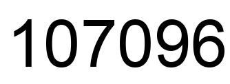 Number 107096 black image