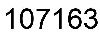 Number 107163 black image