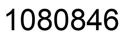 Número 1080846 imagen negro