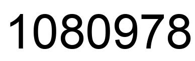 Número 1080978 imagen negro
