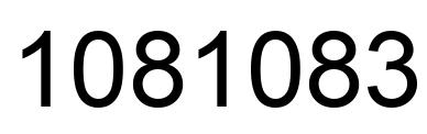 Number 1081083 black image