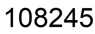 Número 108245 imagen negro