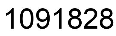 Number 1091828 black image