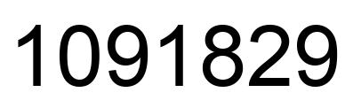 Number 1091829 black image