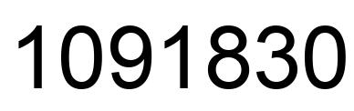 Number 1091830 black image