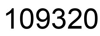 Número 109320 imagen negro