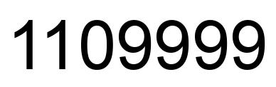 Número 1109999 imagen negro