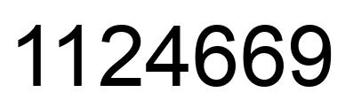 Número 1124669 imagen negro