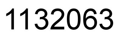 Number 1132063 black image