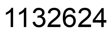 Número 1132624 imagen negro