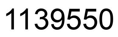 Number 1139550 black image