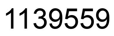 Number 1139559 black image