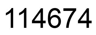 Número 114674 imagen negro