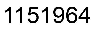 Número 1151964 imagen negro