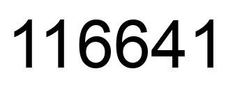 Número 116641 imagen negro