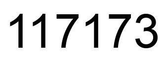 Número 117173 imagen negro