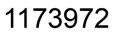 Number 1173972 black image