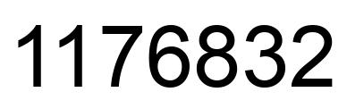 Número 1176832 imagen negro