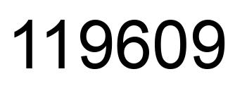 Number 119609 black image