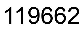 Número 119662 imagen negro