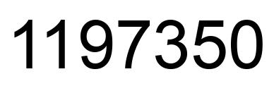 Number 1197350 black image