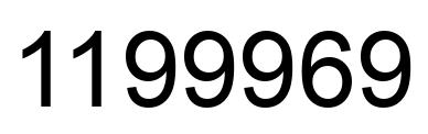 Number 1199969 black image
