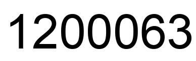 Number 1200063 black image