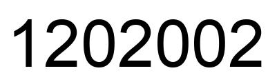 Number 1202002 black image