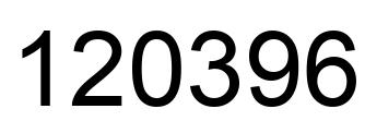 Número 120396 imagen negro