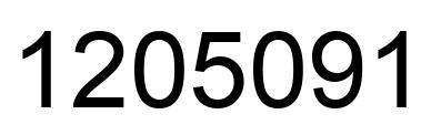 Número 1205091 imagen negro