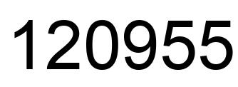 Número 120955 imagen negro
