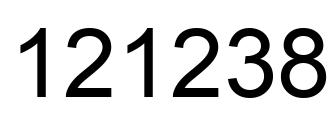 Número 121238 imagen negro