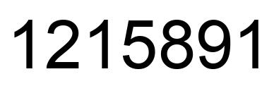 Number 1215891 black image