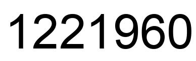 Número 1221960 imagen negro