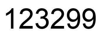 Número 123299 imagen negro