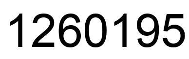 Número 1260195 imagen negro