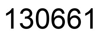 Number 130661 black image
