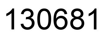 Número 130681 imagen negro