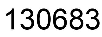 Número 130683 imagen negro