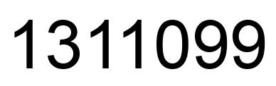 Number 1311099 black image