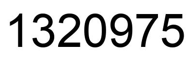 Número 1320975 imagen negro