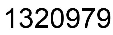 Número 1320979 imagen negro