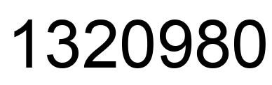 Número 1320980 imagen negro