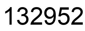 Número 132952 imagen negro