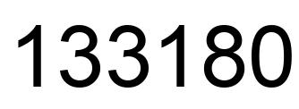 Número 133180 imagen negro