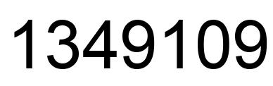 Número 1349109 imagen negro