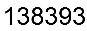 Número 138393 imagen negro