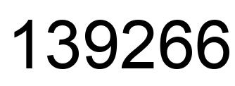 Número 139266 imagen negro