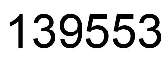 Number 139553 black image